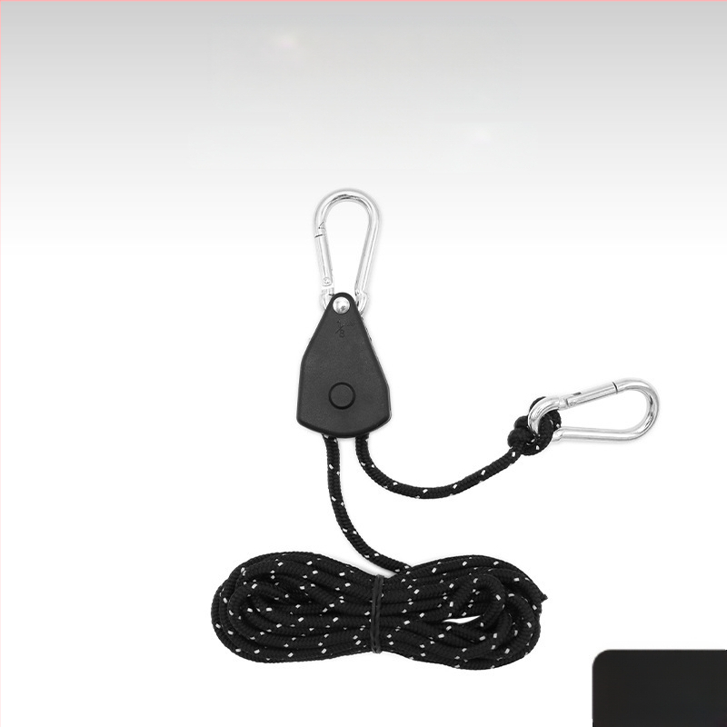 Välistingimustes kasutatav rihmaratta regulaator, telgihoidja, metallist tõsterihmaratas, peegeldav tuuleköis, julge varikatuse vihmavarjuköis 4mm