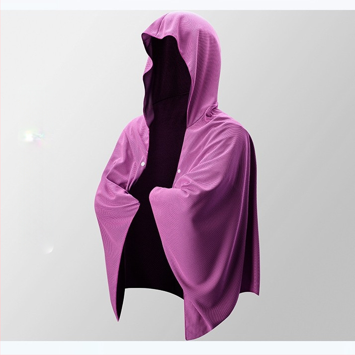 Didelio dydžio greitai džiūstantis sportinis pončas, apsaugantis nuo šalčio, pončas, vonios rankšluostis, greitai džiūstantis sugeriantis skėtis nuo saulės, skara su gobtuvu paplūdimio pončas