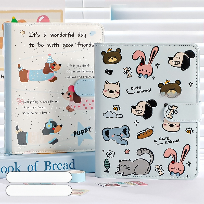 Нов оригинален Insa5 албум с четири решетки от PU карти, 3-инчов студентски вентилатор, изискан малък албум за съхранение на карти, албум за снимки