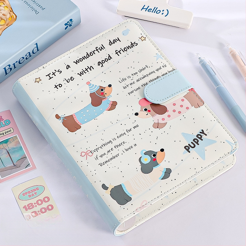 Нов оригинален Insa5 албум с четири решетки от PU карти, 3-инчов студентски вентилатор, изискан малък албум за съхранение на карти, албум за снимки