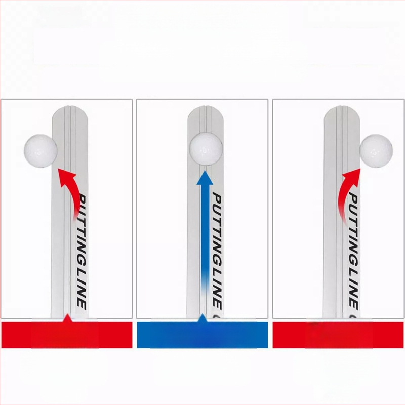 Uus golfiputteri joonlaud korrigeerib putteri trajektoori treenija alumiiniumsulamist skaalaputteri kalibreerimisjoonlauaga