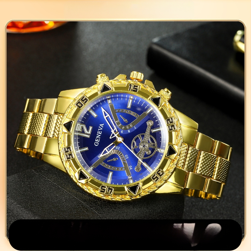 Vīriešu pulksteņi ar augstu pārdošanas līmeni pārrobežu tirgū, leģētā tērauda siksniņa, moderni, augstas klases biznesa pulksteņi, augstas klases lielie ciparnīcas ciparnīcas.