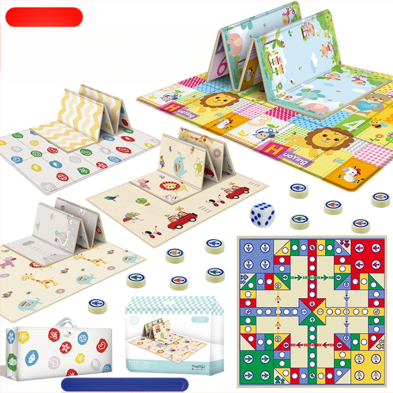 Vieno gabalo nemokamas pristatymas vaikams, skraidančių šachmatų kilimėlis, sulankstomas, nešiojamas, skraidančių šachmatų, ropojančių šachmatų žaidimas kūdikiams