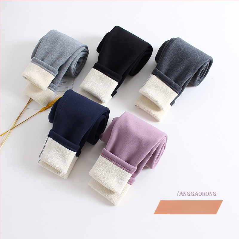 Κολάν για κορίτσια με επένδυση από φλις και χοντρό παντελόνι για φθινόπωρο και χειμώνα, παιδικό στενό παντελόνι για χειμερινά ρούχα, χωρίς κόκαλα, μονόχρωμο παντελόνι για εξωτερικές ενδυμασίες