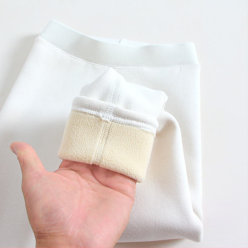 Κολάν για κορίτσια με επένδυση από φλις και χοντρό παντελόνι για φθινόπωρο και χειμώνα, παιδικό στενό παντελόνι για χειμερινά ρούχα, χωρίς κόκαλα, μονόχρωμο παντελόνι για εξωτερικές ενδυμασίες