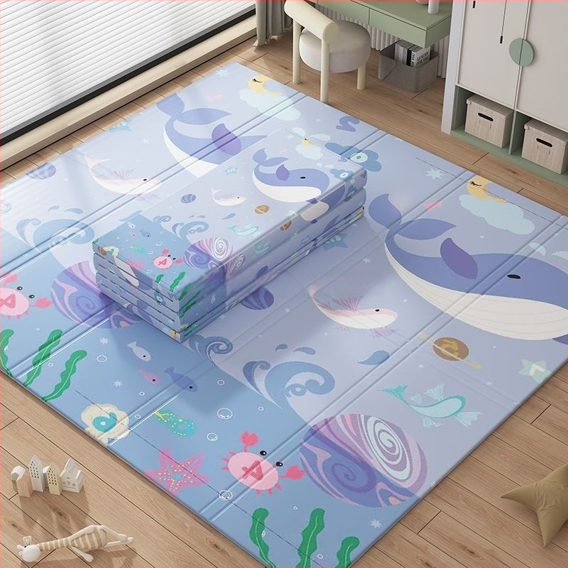 Kūdikių ropojamasis kilimėlis, sutankintas namų kūdikių svetainės sulankstomas ropojamasis kilimėlis, bekvapis vaikams skirtas sujungtas putplasčio grindų kilimėlis