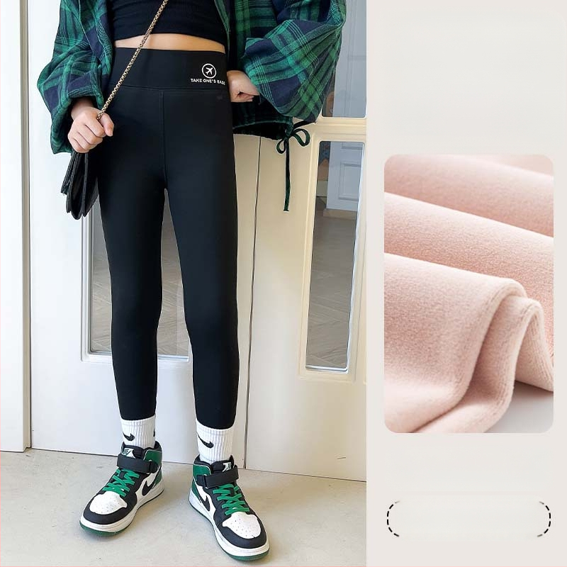 Sügis-talvine õhuke sametist laste haipüksid tüdrukute retuusid pealisriided kõrge elastsusega kitsa lõikega soojad ühes tükis sametist Barbie püksid kõrge vöökohaga