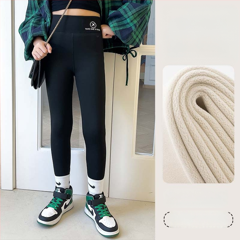 Sügis-talvine õhuke sametist laste haipüksid tüdrukute retuusid pealisriided kõrge elastsusega kitsa lõikega soojad ühes tükis sametist Barbie püksid kõrge vöökohaga