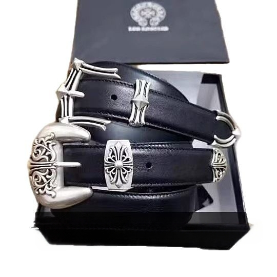 CH Crowe pin-pandlaga meeste rull-õõnes igirohelise viinapuu mustriga naiste vöö, samas stiilis vintage-stiilis tähtedega vöö