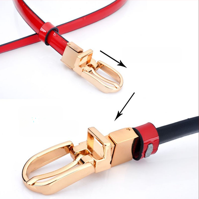 Piiriülene pakkumine Amazon eBay daamide Korea ehtsast nahast Joker õhuke vöö dekoratiivne kleidi teksarihm