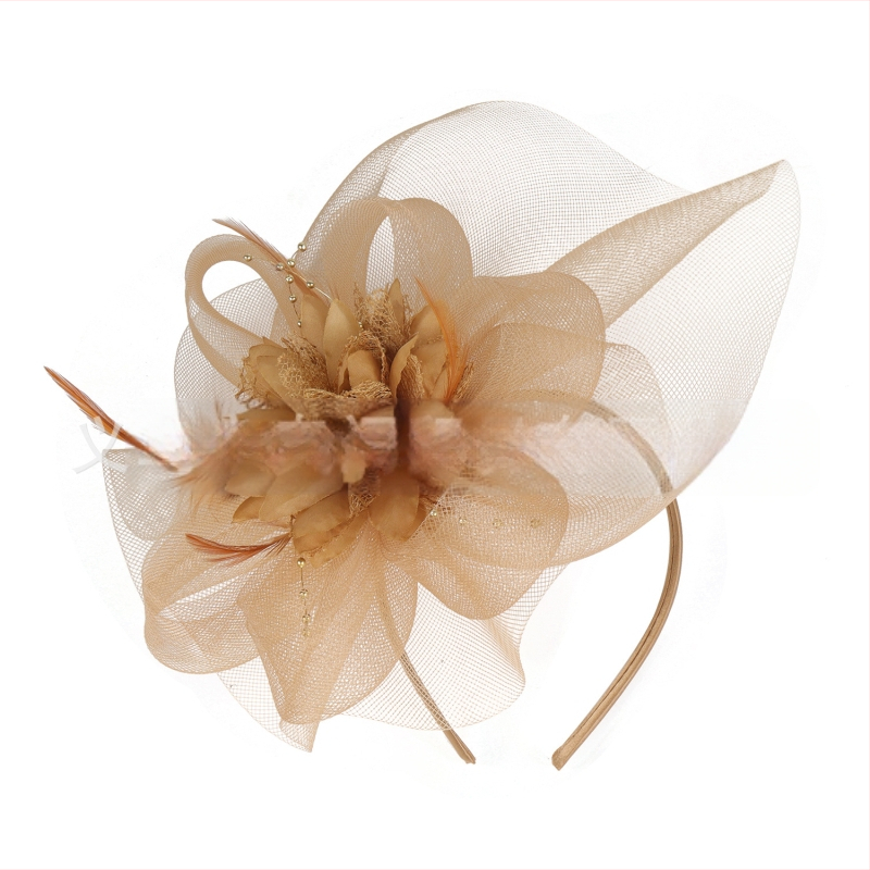 Europietiškos ir amerikietiškos šventinės vakarėlių tinklinės plunksnų galvos apdangalas, nuotakos, vestuvių nuotrauka, vintažiniai plaukų aksesuarai, plaukų segtukas, dvigubos paskirties galvos apdangalas, gėlė