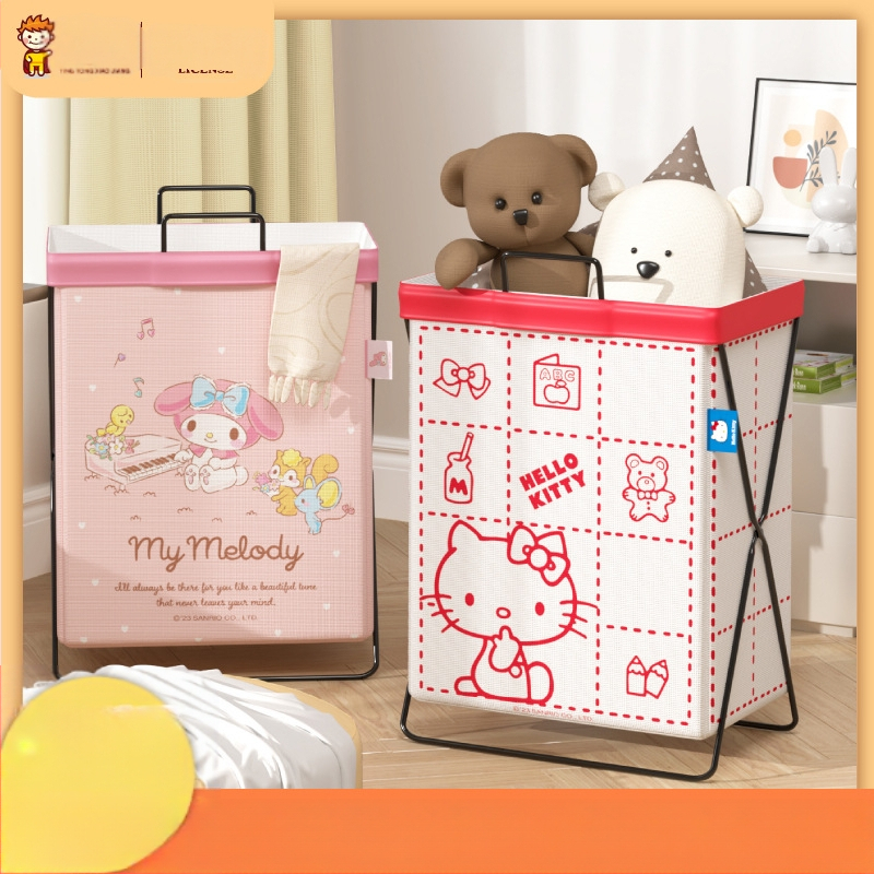 Autentisks Sanrio National bezmaksas piegāde Dažādi grozi Vannas istabas kopmītnes multfilmu uzglabāšanas grozs Netīro drēbju uzglabāšanas grozs Melody