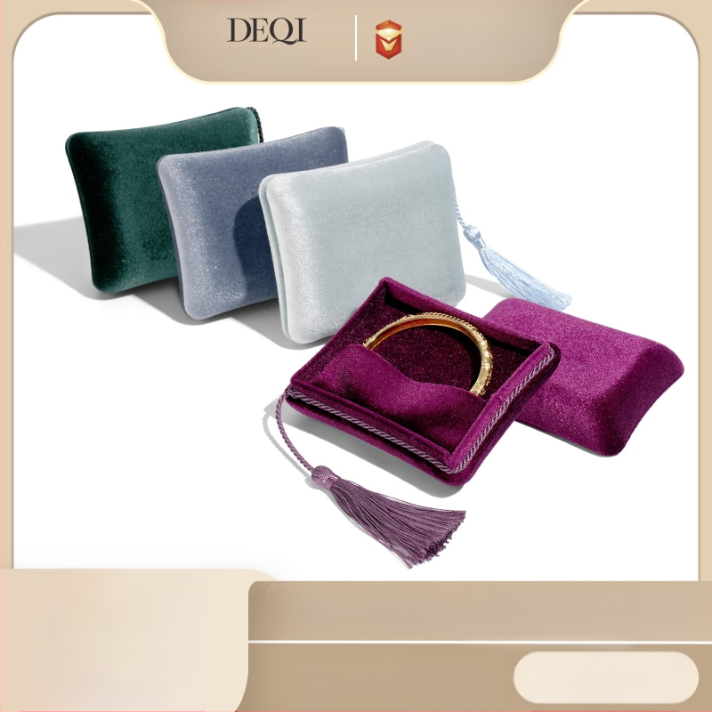 Aukštos kokybės aksominė kutais dekoruota daugiafunkcinė papuošalų dėžutė papuošalų laikymo dėžutė dovanų dėžutė tarpvalstybinei užsienio prekybai pažangiausia prasme