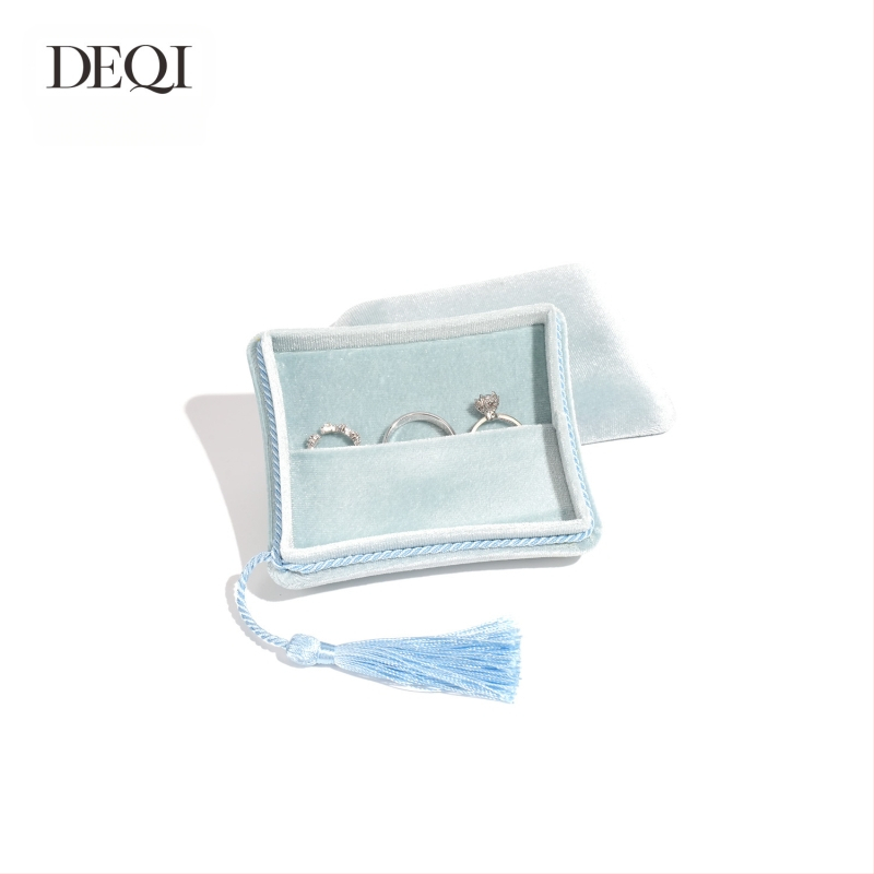 Aukštos kokybės aksominė kutais dekoruota daugiafunkcinė papuošalų dėžutė papuošalų laikymo dėžutė dovanų dėžutė tarpvalstybinei užsienio prekybai pažangiausia prasme