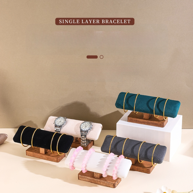 Puidust ehete vitriinkaelakee käevõru alus kella vitriinkäevõru ehete aluse rekvisiitide tehas hulgimüük