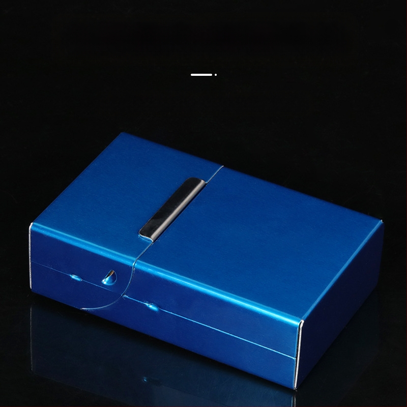 Uus alumiiniumisulamist magnetilise pandlaga klapp, rõhukindel, veekindel, tilgakindel, meeste suure mahutavusega, kvaliteetsest sigaretiümbrisest, üliõhuke, mitmevärviline, otsemüük