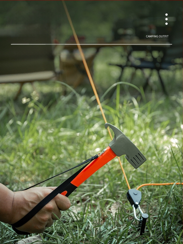 Lauko stovyklavimo kaiščių plaktukas daugiafunkcis nagų plaktukas palapinės baldakimo plaktukas plaktukas stovyklavimo įranga guma