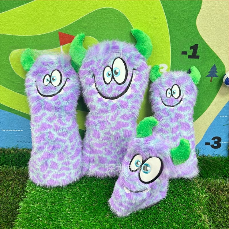 Navlaka za golf palicu od drva, plišano čudovište, nova crtana slatka navlaka za palicu br. 1, drvena navlaka za glavu palice za fairway