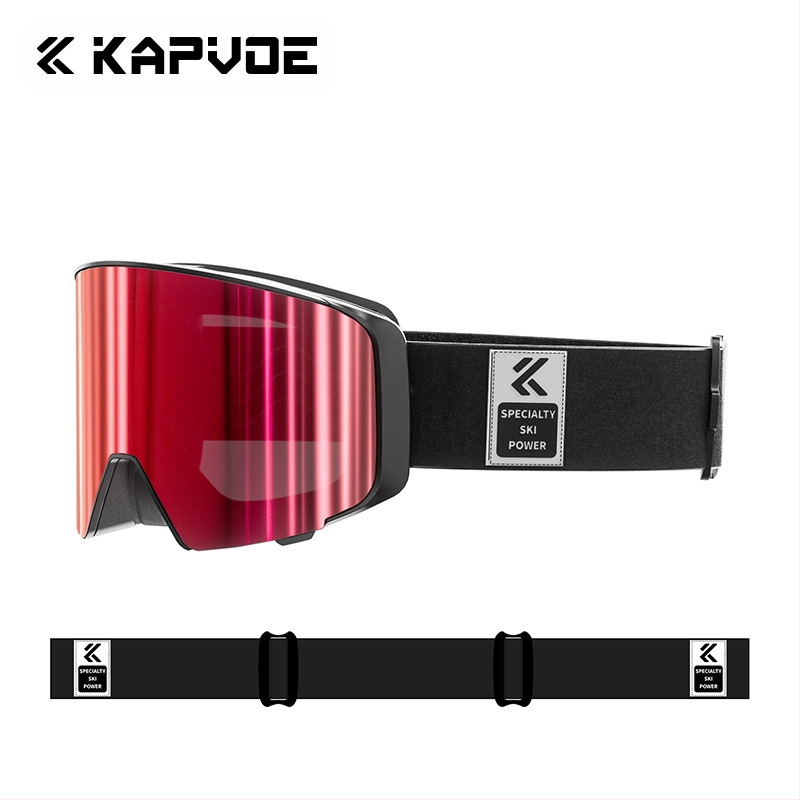 Ски очила Kapvoe Flip-Up, професионални, против замъгляване, за планинарство на открито, ветроустойчиви очила, еднослойни и двойни очила за сняг