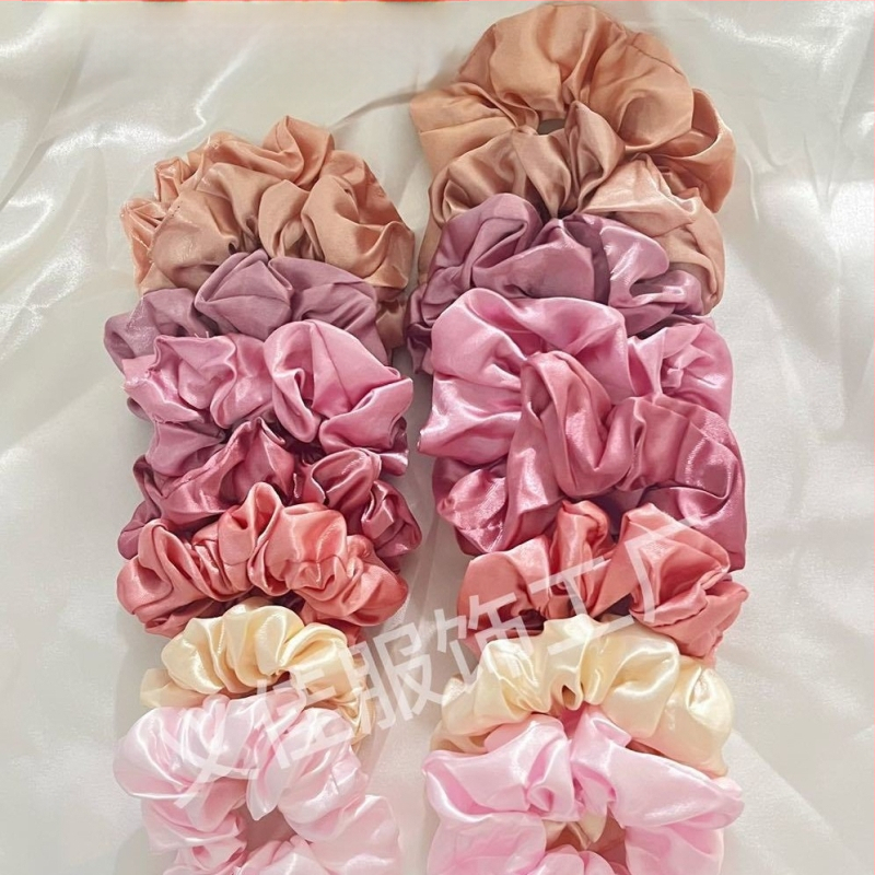 Piiriülene Amazon plahvatuste komplekt 16 ühevärvilist juukserõngast, mis sobivad naistele elastse holograafilise hobusesaba köiega