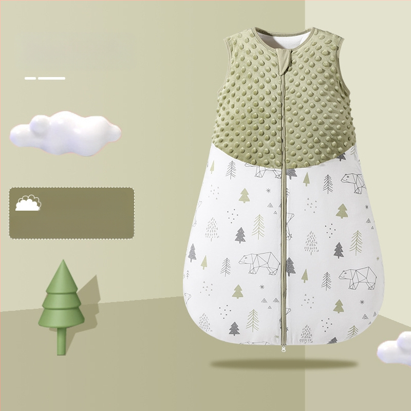 Bazai Rabbit Cross-border kevad- ja sügis beebidele mõeldud löögikindel puuvillane vastsündinute toodete vestiga integreeritud beebimagamiskott