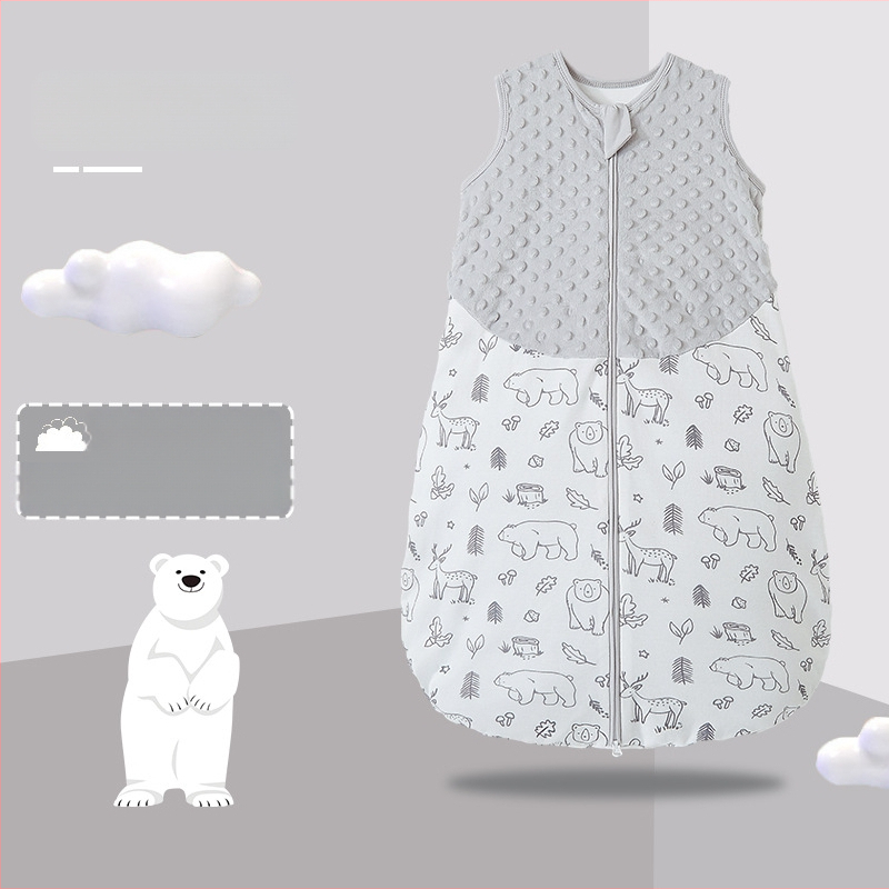 Bazai Rabbit Cross-border kevad- ja sügis beebidele mõeldud löögikindel puuvillane vastsündinute toodete vestiga integreeritud beebimagamiskott