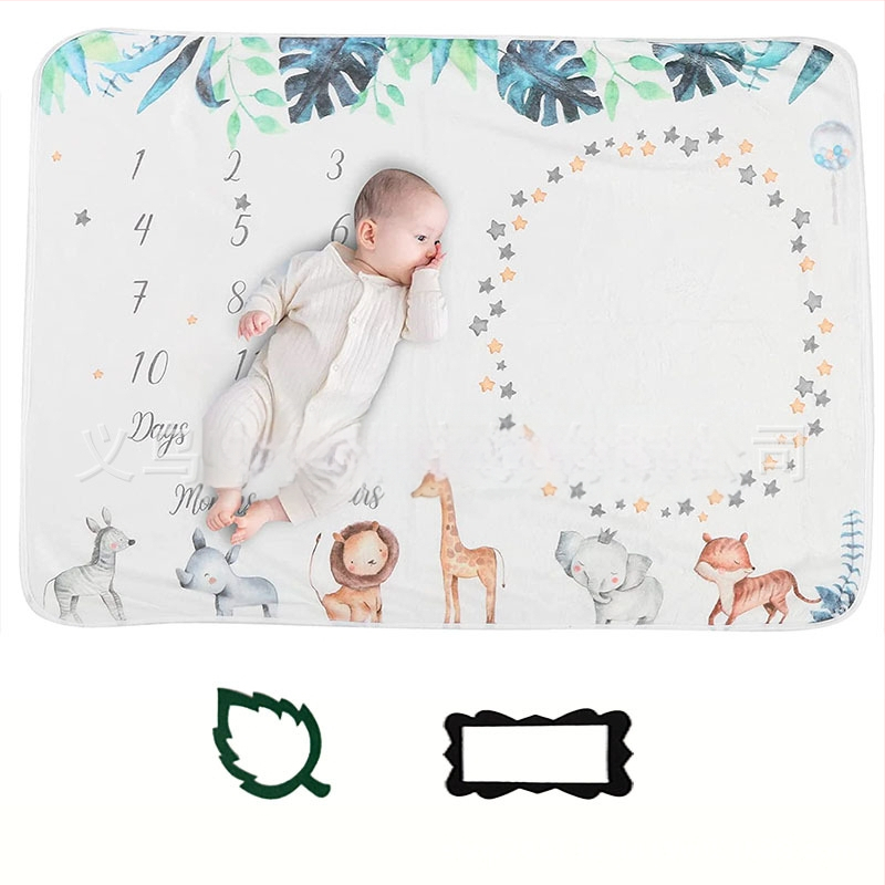 Beebi verstaposti flanelltekk raamiga Beebifotograafia fototekk Beebi kasvu mälestustekk fotorekvisiidid