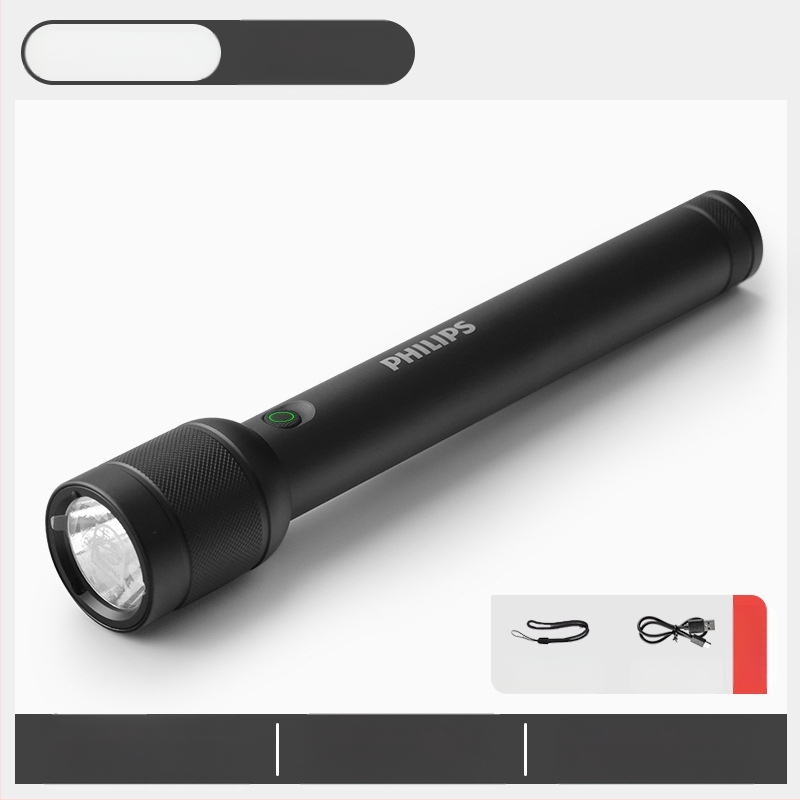 „Philips“ taktinis lazerinis žibintuvėlis, stiprios šviesos įkrovimas, itin ryškus, nešiojamas, lauko, didelio nuotolio, buitinis, daugiafunkcis, priartinimo funkcija