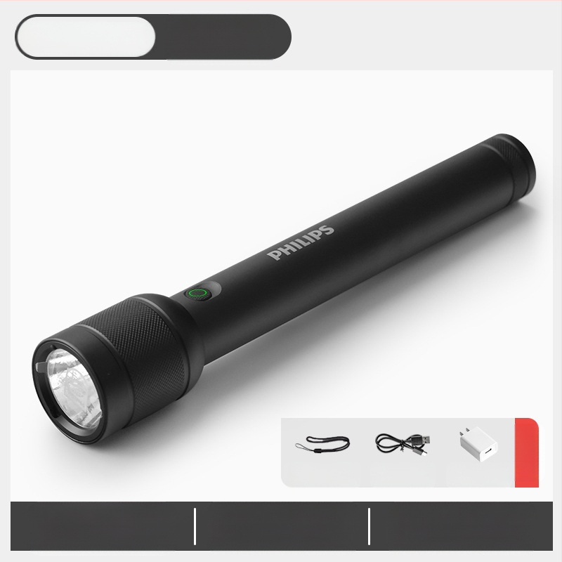 „Philips“ taktinis lazerinis žibintuvėlis, stiprios šviesos įkrovimas, itin ryškus, nešiojamas, lauko, didelio nuotolio, buitinis, daugiafunkcis, priartinimo funkcija