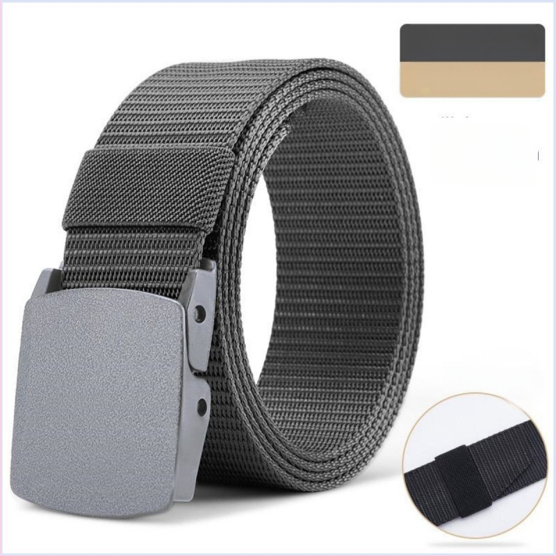 Korejiešu stila moderna ikdienas audekla josta ar gludu sprādzi, vīriešu ikdienas universāla studentu audekla josta ar plastmasas tērauda sprādzi