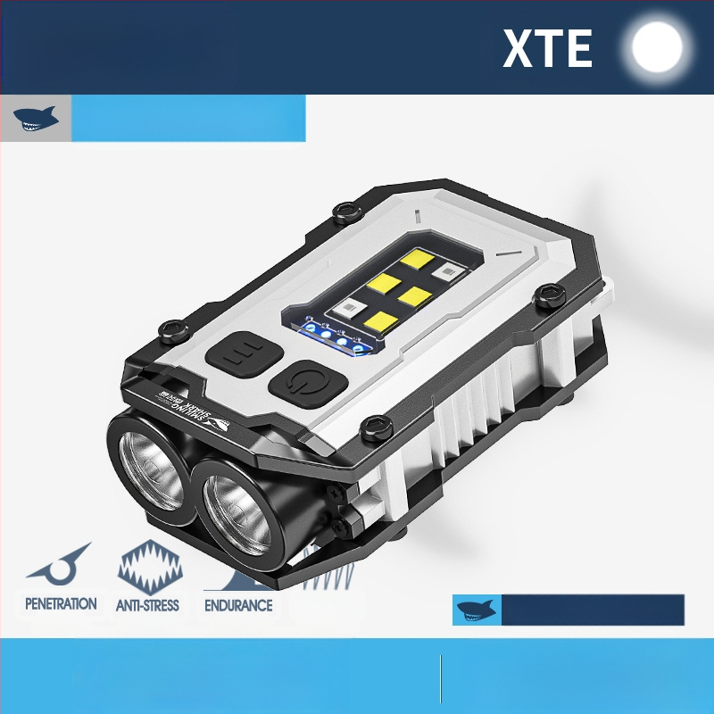 Φωτεινό εξωτερικό φως επισκευής και συντήρησης αυτοκινήτων, πολυλειτουργικό περιστρεφόμενο γυροσκόπιο, ισχυρός φακός με ισχυρό μαγνητικό προειδοποιητικό φως