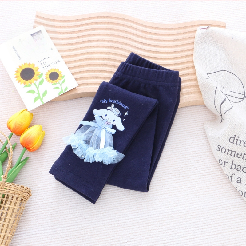 2023 κολάν κοριτσιών φθινόπωρο νέα παιδικά ρούχα παντελόνια ελαστικά κινούμενα σχέδια χαριτωμένα εξωτερικά ενδύματα εργοστασιακή παράδοση ενός κομματιού