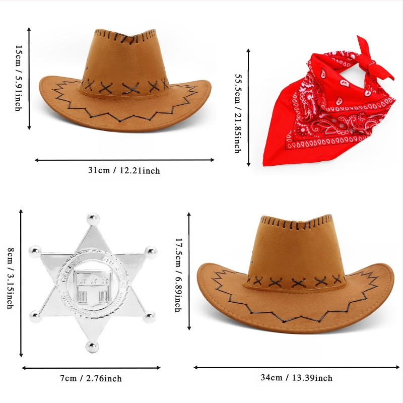 Piiriülene keskaegne vesterni teksariidest kabuurimüts mängurelvavöö kauboi relvakabuur