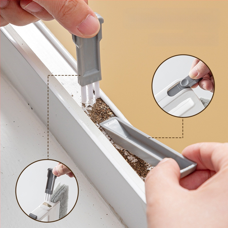 Neli-ühes aknahari akna soone puhastushari akna soone puhastusvahend vahe akna soon põranda õmblus tolmuhari väike hari