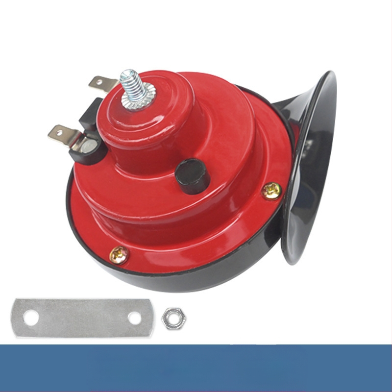 Модификация на автомобил, мотоциклет, акумулатор, кола 12V, клаксон с охлюв, универсална свирка 24V, водоустойчива, електрически клаксон за кола