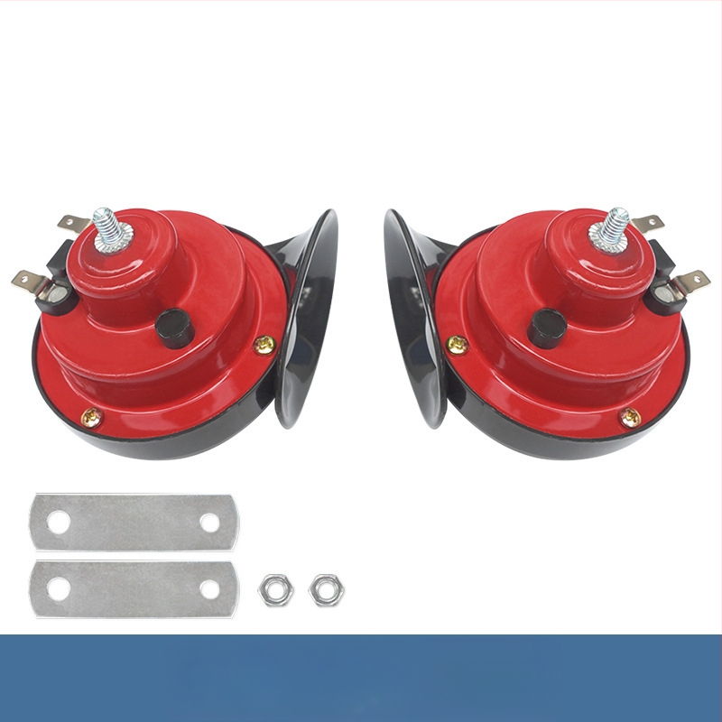 Модификация на автомобил, мотоциклет, акумулатор, кола 12V, клаксон с охлюв, универсална свирка 24V, водоустойчива, електрически клаксон за кола