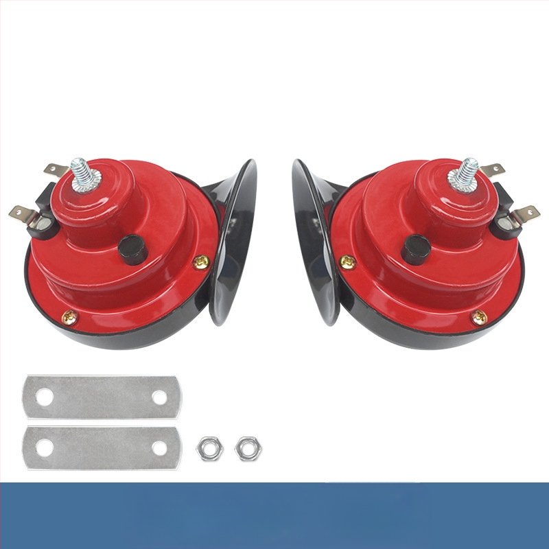 Модификация на автомобил, мотоциклет, акумулатор, кола 12V, клаксон с охлюв, универсална свирка 24V, водоустойчива, електрически клаксон за кола