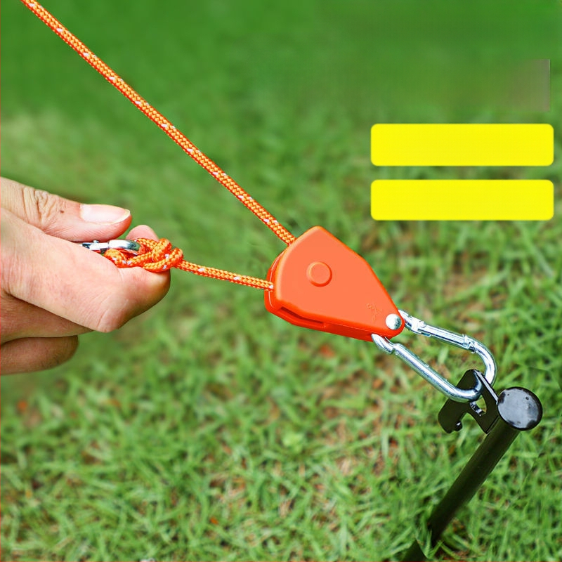 Välistingimustes telkimiseks mõeldud tuulekindel köis, taevakardina tõmbeköis, rihmaratta pingutus, tuuleköis, reguleeritav kinnitus välistingimustes