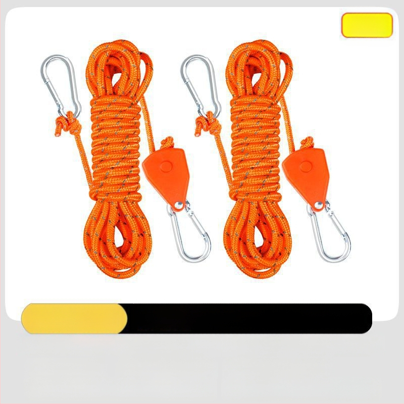 Välistingimustes telkimiseks mõeldud tuulekindel köis, taevakardina tõmbeköis, rihmaratta pingutus, tuuleköis, reguleeritav kinnitus välistingimustes