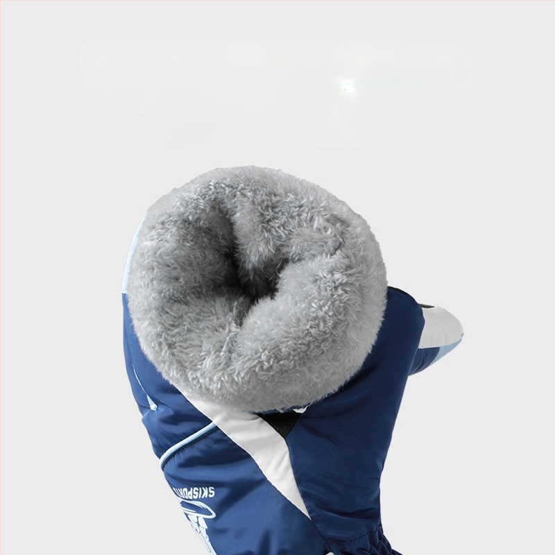 Žieminės slidinėjimo pirštinės, vyriškos, vėjui atsparios, vandeniui atsparios, neslystančios, lietimui jautraus ekrano, su vilnos pamušalu, šiltos, žieminės alpinizmo ir jojimo pirštinės