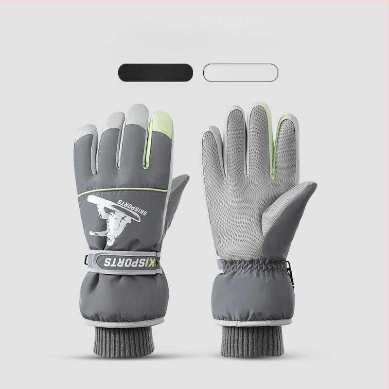 Žieminės slidinėjimo pirštinės, vyriškos, vėjui atsparios, vandeniui atsparios, neslystančios, lietimui jautraus ekrano, su vilnos pamušalu, šiltos, žieminės alpinizmo ir jojimo pirštinės