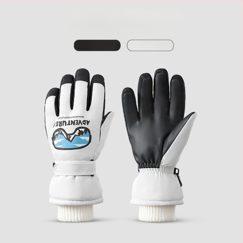 Žieminės slidinėjimo pirštinės, vyriškos, vėjui atsparios, vandeniui atsparios, neslystančios, lietimui jautraus ekrano, su vilnos pamušalu, šiltos, žieminės alpinizmo ir jojimo pirštinės