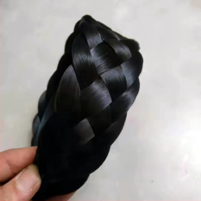 [Uue toote laiendamine] Simuleeritud juuste juuksepael, parukas, punutud juustega peakate, parukad, katted valgete juuste artefaktiga, et suurendada peanaha juuste hulka