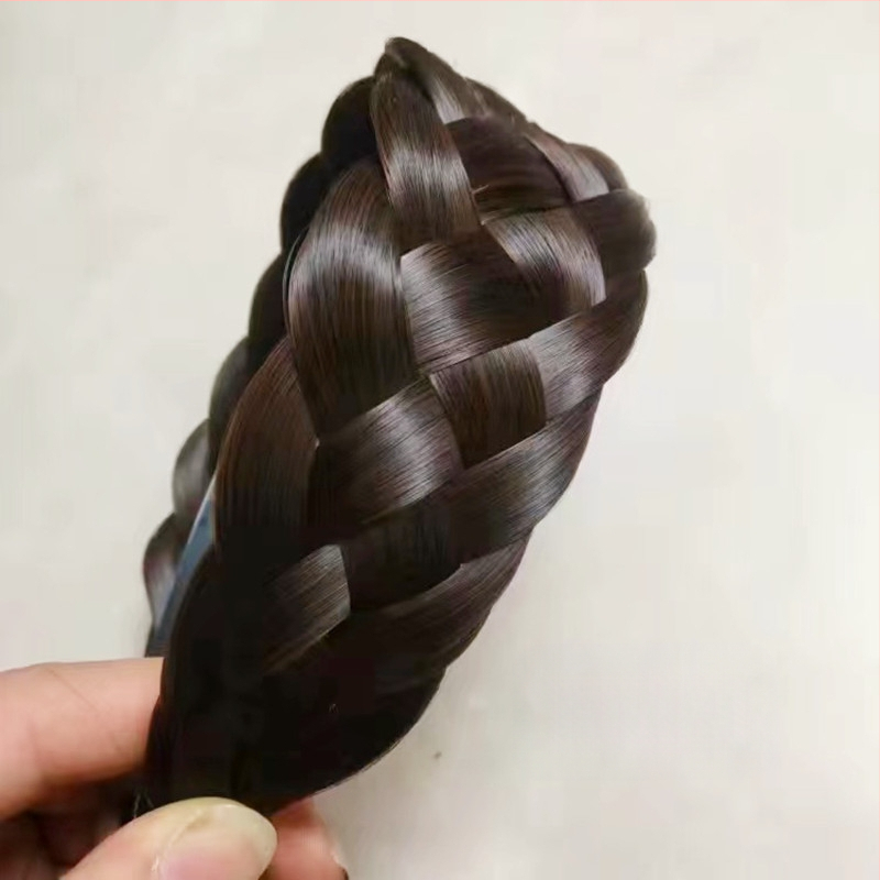 [Uue toote laiendamine] Simuleeritud juuste juuksepael, parukas, punutud juustega peakate, parukad, katted valgete juuste artefaktiga, et suurendada peanaha juuste hulka