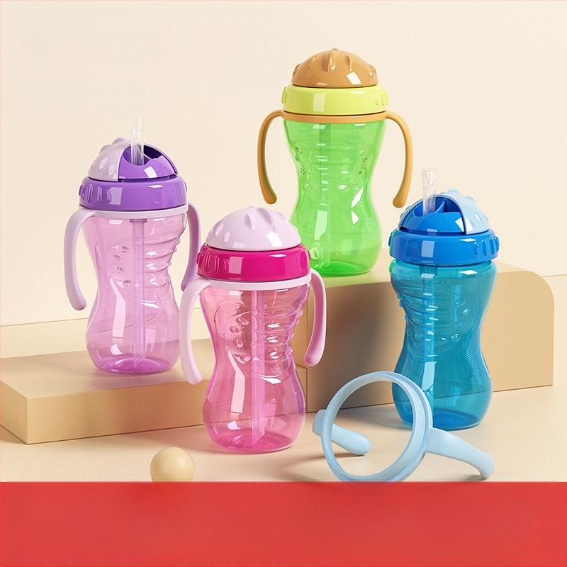 Tarpvalstybinė užsienio prekyba, karštai parduodamas kūdikis su rankena, pp medžiagos, siurbimo puodelis, tiesioginio gėrimo puodelis, geriamasis puodelis, atsparus kritimams