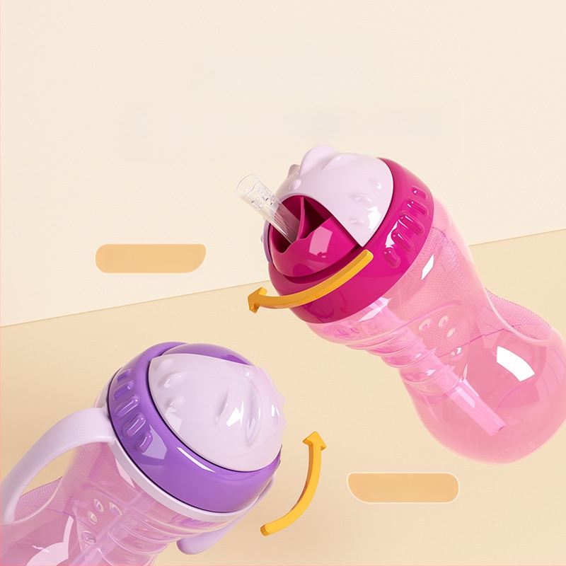 Tarpvalstybinė užsienio prekyba, karštai parduodamas kūdikis su rankena, pp medžiagos, siurbimo puodelis, tiesioginio gėrimo puodelis, geriamasis puodelis, atsparus kritimams