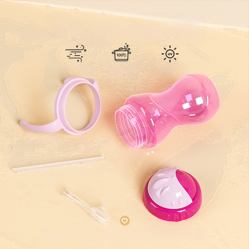 Tarpvalstybinė užsienio prekyba, karštai parduodamas kūdikis su rankena, pp medžiagos, siurbimo puodelis, tiesioginio gėrimo puodelis, geriamasis puodelis, atsparus kritimams