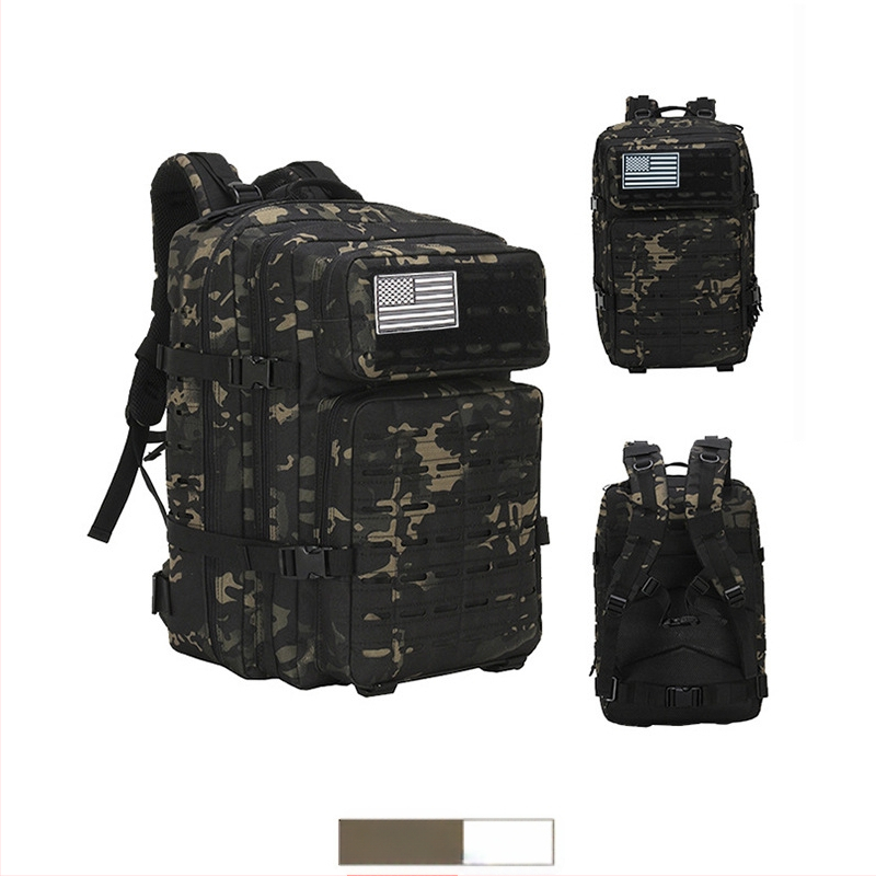 Välisportimiseks mõeldud seljakott maastikul reisimiseks, telkimiseks, matkamiseks, mägironimiseks, sõjaväe kamuflaažiga jalgrattasõiduks, taktikaline seljakott meestele