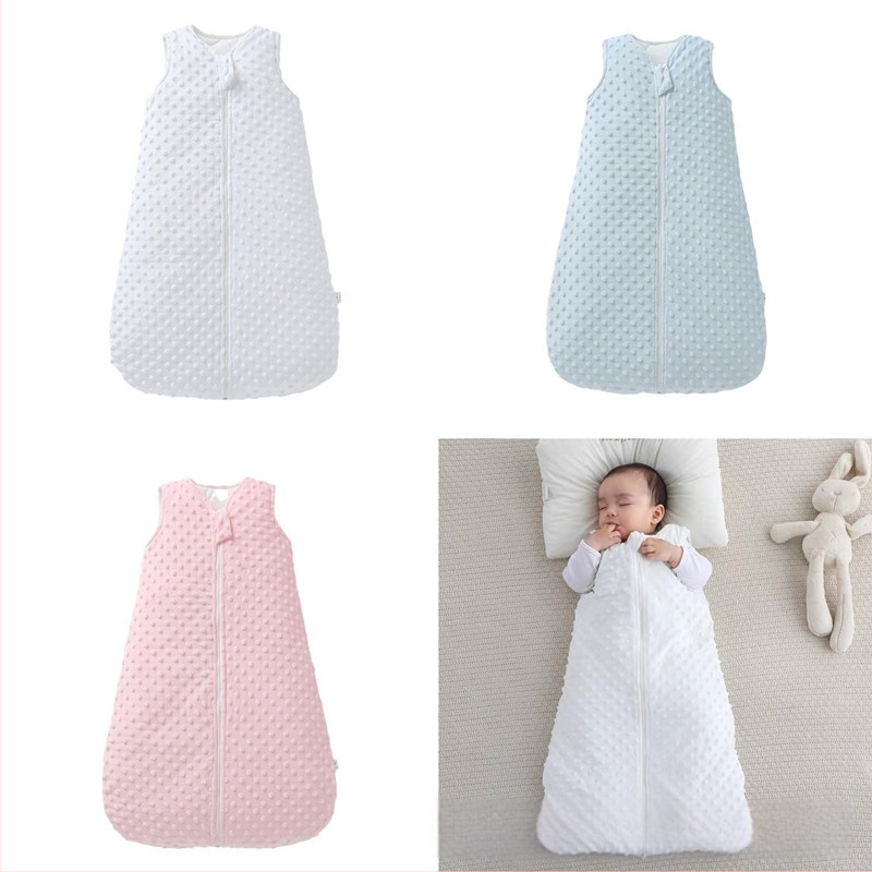 Karštai parduodamas vaikiškas nespyrus miegmaišis kūdikiams, vientisa liemenė, sustorintas miegmaišis, žirnių aksomas, kūdikio paguodos antklodė