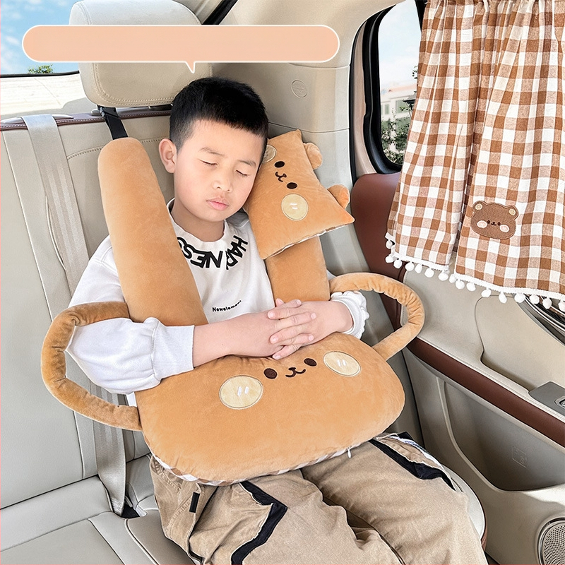 Koomiksiauto peatoe loominguline laste auto pikamaa magamisaseme kaelapadi padi neli aastaaega universaalne magamispadi